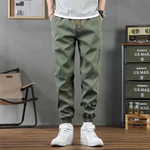 2023 Spring Mens Cargo Pants black Military Trousers Casual Cotton Tactical Big Size Army Homme