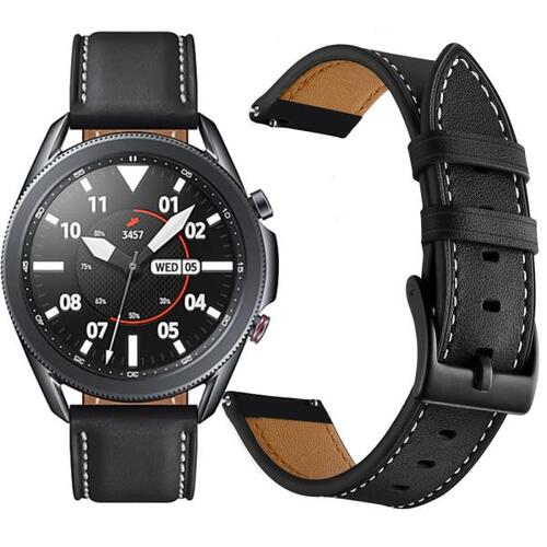 20 22mm Leather strap For Samsung galaxy watch 3 41mm Active2 Gear Bracelet Huawei 3/GT Pro