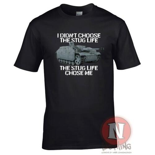 나는 Stug 생활을 선택하지 않았다. 2 차 세계 대전 독일 군용 갑옷 탱크 티셔츠. 100% 코튼 반팔 오넥 캐주얼 남자 탑
