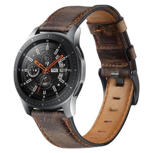 22mm watch band For samsung Galaxy 46mm crazy horse leather strap Gear S3 frontier bracelet Huawei 2