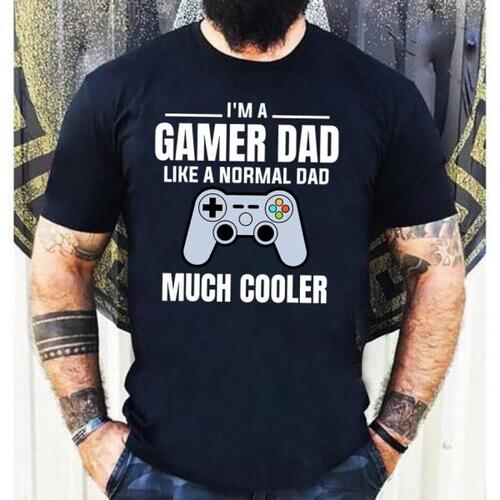 정상적인 아버지처럼 남자 게이머 쿨러 비디오 게임 티셔츠 가족 트랜드 탑 디자인